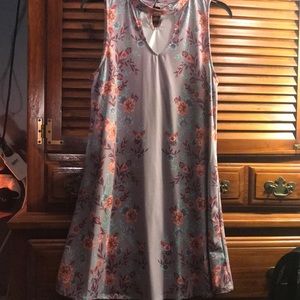 Floral fit and flare dress